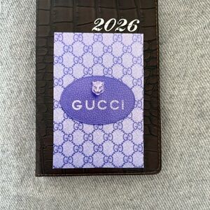 Gucci Purple and Brown Planner